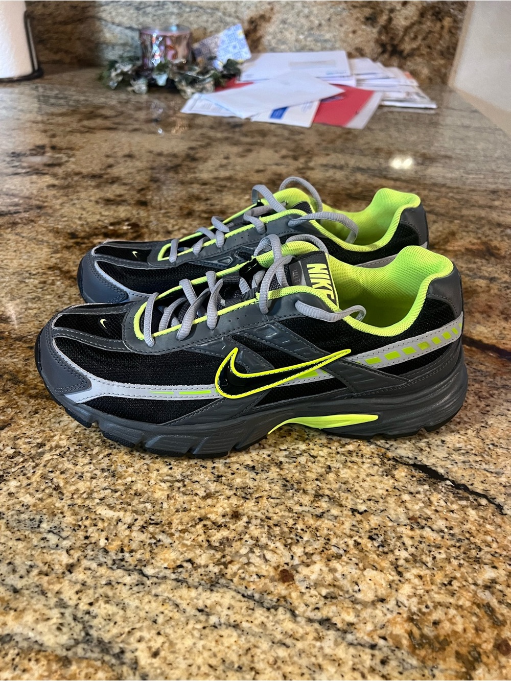Nike Black & Volt Low-Top Running Shoes